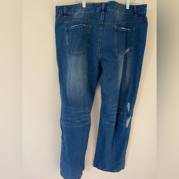 Midiross Plus size Ripped low waist straight Leg Jeans 3XL - Picture 3 of 4